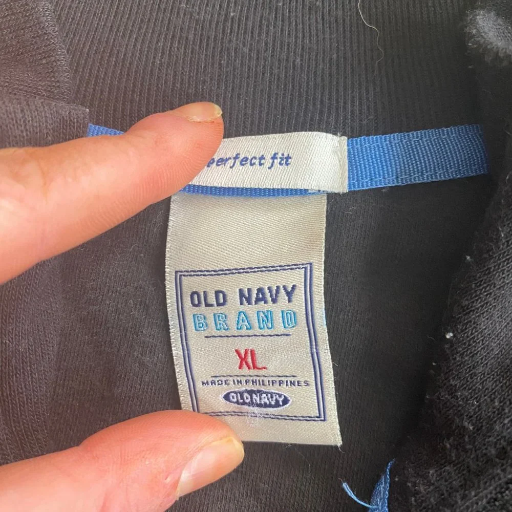 Old Navy‎ Sweatshirt Shorditch Academy Logo Full Zi
